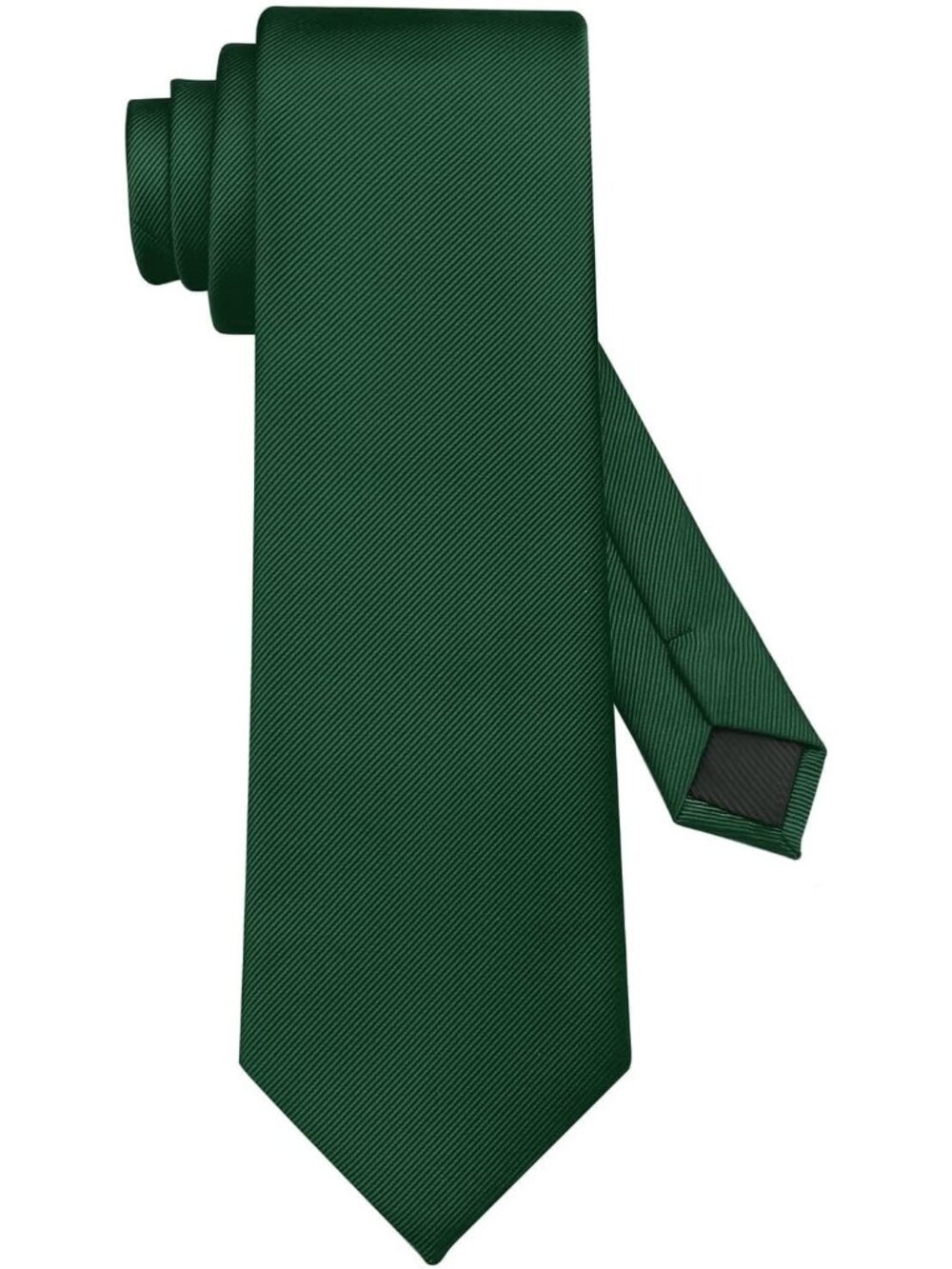 Men's Ties Solid Color Green Imported Twill Formal Neckties